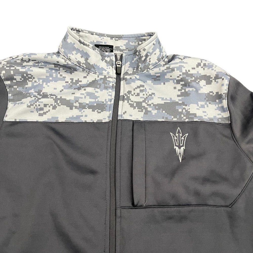 Colosseum Charcoal ASU Sun Devils OHT Full Zip Jacket, Size M - Picture 2 of 7